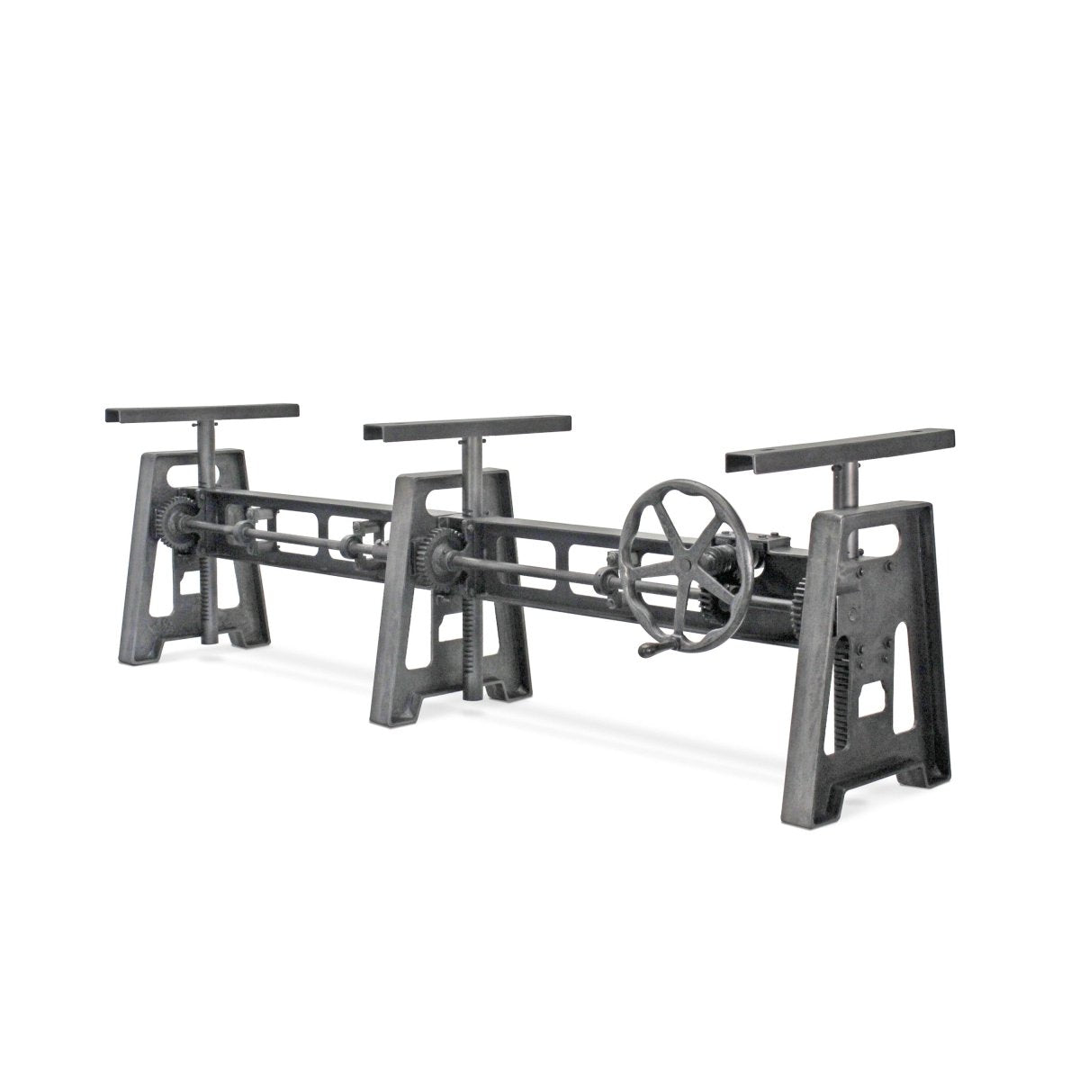 Large Industrial Cast Iron Table Base - Communal Size Adjustable Height ...
