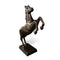 Rearing Horse Statue - Large Metal Stallion Figurine - Bronze Finish - Knox Deco - Decor