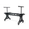 Longeron Dining Table Desk Base - Adjustable Height - Nickel - Casters - DIY - Knox Deco - DIY