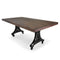 Longeron Industrial Dining Table - Adjustable Height - Casters - Walnut Top - Knox Deco - Tables