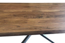 Mid-century Modern Industrial Dining Table - Crossed Leg - Pyramidal Truss - Knox Deco - Tables