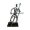 Musician Playing Cello Sculpture Figurine - Cast Iron - Abstract - Knox Deco - Decor