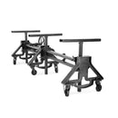 Otis Steel Communal Table Base - Adjustable Height - Iron Base- Casters - DIY - Knox Deco - DIY