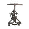 Otis Steel Dining Table Base - Adjustable Height - Iron Crank - Casters - DIY - Knox Deco - DIY