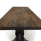 Pratt Truss Industrial Steel Communal Dining Table – Rustic Wood Top 120” - Knox Deco - Tables