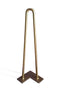 Premium 2 Rod Hairpin Legs - Brass 1/2" Diameter- Set of 4 - 28" Tall - Knox Deco - DIY