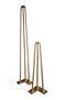 Premium 3 Rod Hairpin Legs 1/2" Diameter Brass - Set of 4 - 28" Tall - Knox Deco - DIY