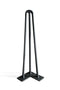 Premium 3 Rod Hairpin Table Legs 1/2" Steel - Set of 4 - 16" Tall - Knox Deco - DIY