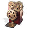 Premium Steampunk Bicycle Sprocket Bookends - Metal Cogs Gears - Pair - Knox Deco - Bookends