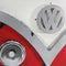 Retro Volkswagon Van Rustic 3D Metal Wall Light - Red - 48" x 34" - Knox Deco - Lighting