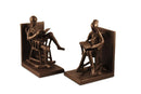 Rocking Chair Metal Bookends - Couple Reading - Abstract Figurine - Knox Deco - Bookends