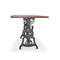 Shoemaker Drafting Table Desk - Adjustable Height Iron Base - Tilt Top - Knox Deco - Desks