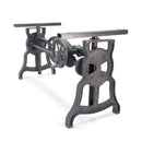 Shoemaker Industrial Revolution Cast Iron Adjustable Crank Base - DIY - Knox Deco - DIY