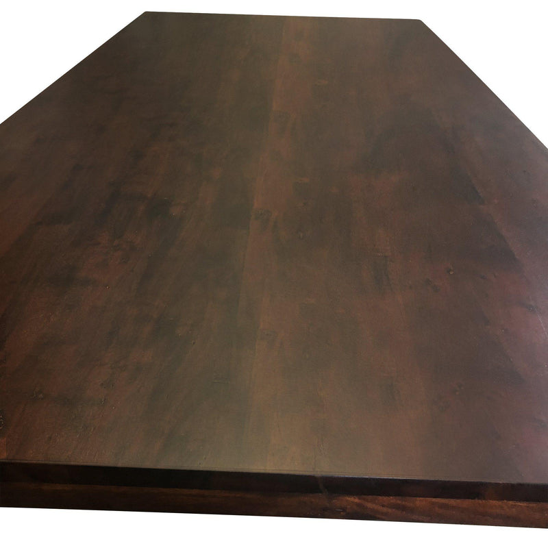 Solid Acacia Wood Dining Table or Desk Top 80x40 2.25" - Ebony Finish - Knox Deco - DIY