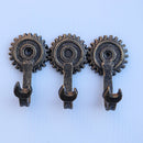 Steampunk Cogs Wall Hanger Wrench Hooks - Metal - Cast Iron Hat Rack - Knox Deco