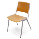 Vintage Aluminum Steelcase Side Chair - Orange - MCM USA - Pair - Knox Deco - Seating