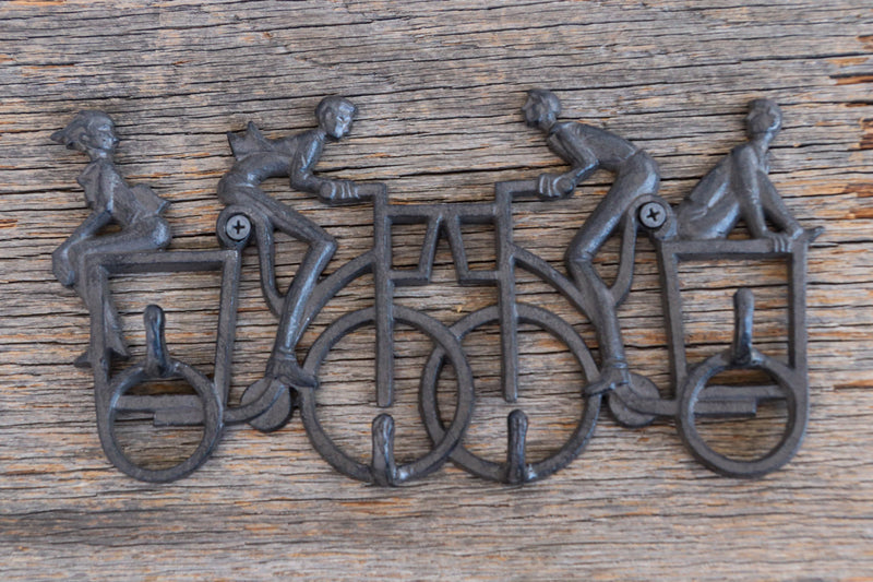 High Wheel Bicycle Wall Hanger Hooks - Metal - Cast Iron Key Rack – Knox  Deco
