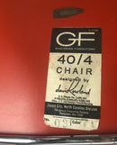 Vintage David Rowland 40/4 Side Chair - Set of 4 - Orange - Chrome MCM - Knox Deco - Seating