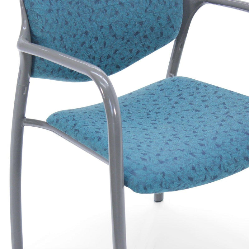 Vintage Herman Miller Aside Stackable Chair - Teal - Mark Goetz Design - Knox Deco - Seating