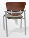 Vintage Hi-end Haworth Wood Back Upholstered Guest Side Chair - Pair - Knox Deco - Seating