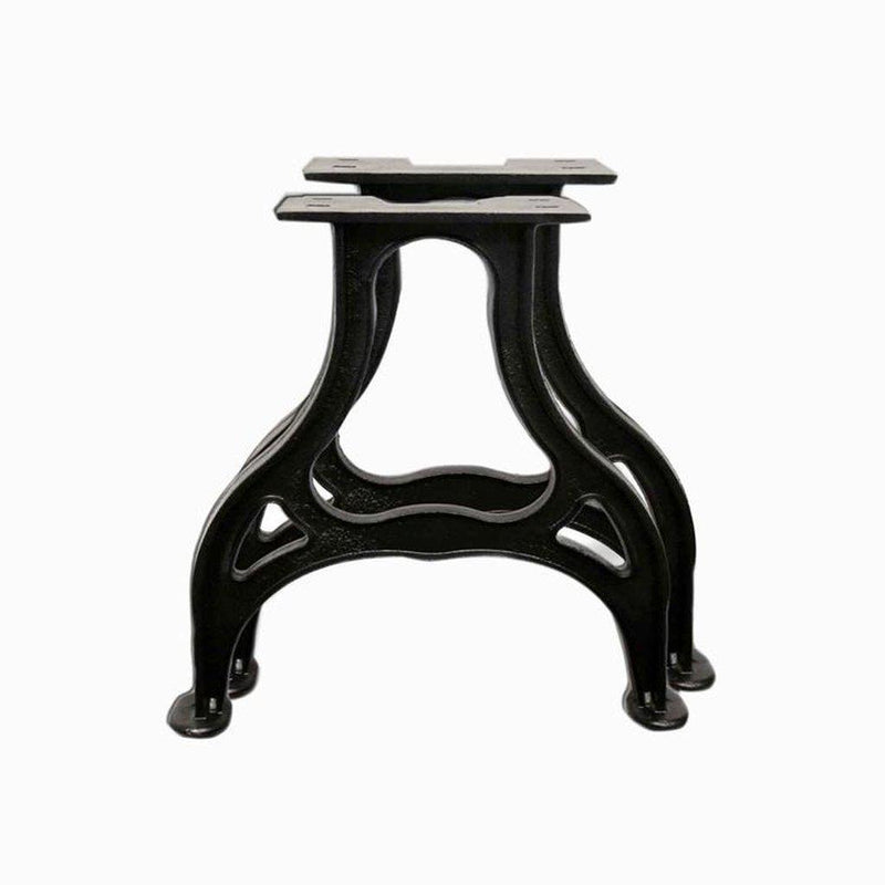 Vintage Industrial Ductile Cast Iron Table Base - Set of 2 - Knox Deco - DIY
