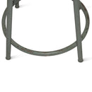 Vintage Industrial Metal Steel Stool - Gray - 18" Seat Height - Pair - Knox Deco - Seating