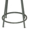 Vintage Industrial Metal Steel Stool - Gray - 18" Seat Height - Pair - Knox Deco - Seating