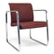 Vintage Peter Protzman Armchair by Herman Miller - Chrome - Burgundy - Knox Deco - Seating