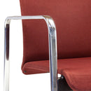 Vintage Peter Protzman Armchair by Herman Miller - Chrome - Burgundy - Knox Deco - Seating