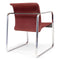 Vintage Peter Protzman Armchair by Herman Miller - Chrome - Burgundy - Knox Deco - Seating