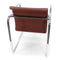 Vintage Peter Protzman Armchair by Herman Miller - Chrome - Burgundy - Knox Deco - Seating