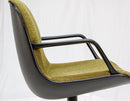 Vintage Pollock Style Allsteel Knit Mustard Office Chair - Casters - 1970's - Knox Deco - Seating