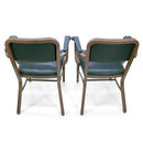 Vintage Royal Metal Mid Century Office Armchair - Copper Tone - Pair - Knox Deco - Seating