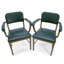 Vintage Royal Metal Mid Century Office Armchair - Copper Tone - Pair - Knox Deco - Seating