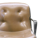 Vintage Steelcase Side Chair - Caramel Tufted Armchair MCM - Knox Deco - Seating