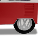 Volkswagon VW Bus Classic Car Bar Cart - Red White - Storage - Lamps - Knox Deco - Carts
