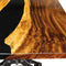 Walnut Live Edge Slab Dining Table Top - Black River Epoxy - 80 x 40 x 2" - Knox Deco - DIY