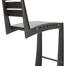 Zing Industrial Bar Chair - Rugged Steel Frame - Hardwood Seat - Pair - Knox Deco - Seating